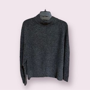 Express Grey Mock Neck Sweater